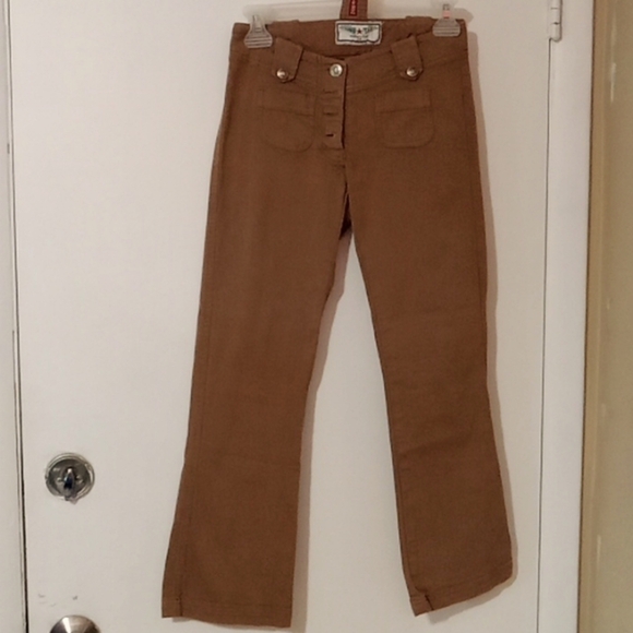 Rare🔥Vintage Hard Tail Button Fly Capri Pants wom - Picture 2 of 7